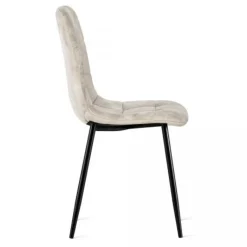 Eetkamerstoelen< Eetkamerstoel Garret Taupe
