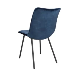 Eetkamerstoelen< Eetkamerstoel Hemert Blauw