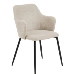 Eetkamerstoelen< Eetkamerstoel Iben Beige