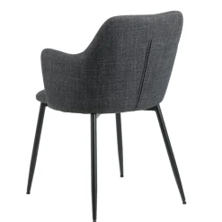 Eetkamerstoelen< Eetkamerstoel Iben Donkergrijs