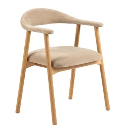 Eetkamerstoelen< Eetkamerstoel Ingmar Beige