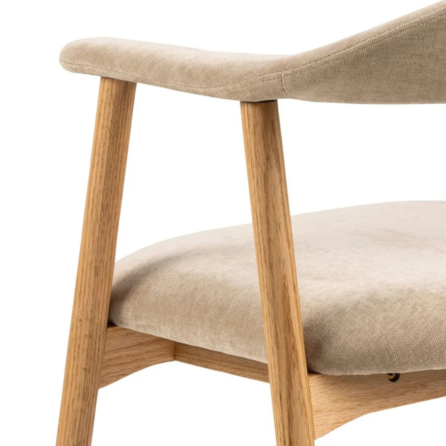 Eetkamerstoelen< Eetkamerstoel Ingmar Beige