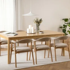 Eetkamerstoelen< Eetkamerstoel Ingmar Beige