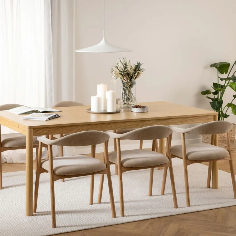 Eetkamerstoelen< Eetkamerstoel Ingmar Beige