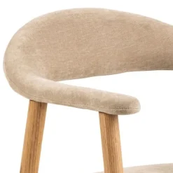 Eetkamerstoelen< Eetkamerstoel Ingmar Beige