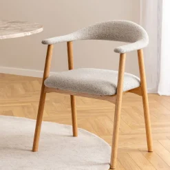 Eetkamerstoelen< Eetkamerstoel Ingmar Beige