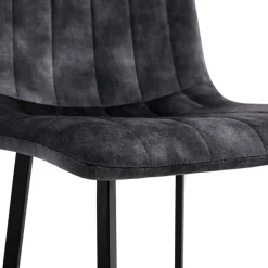 Eetkamerstoelen< Eetkamerstoel Kace Antraciet