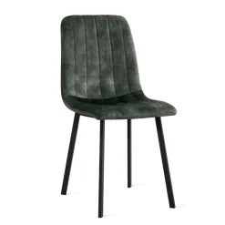 Eetkamerstoelen< Eetkamerstoel Kace Donkergroen