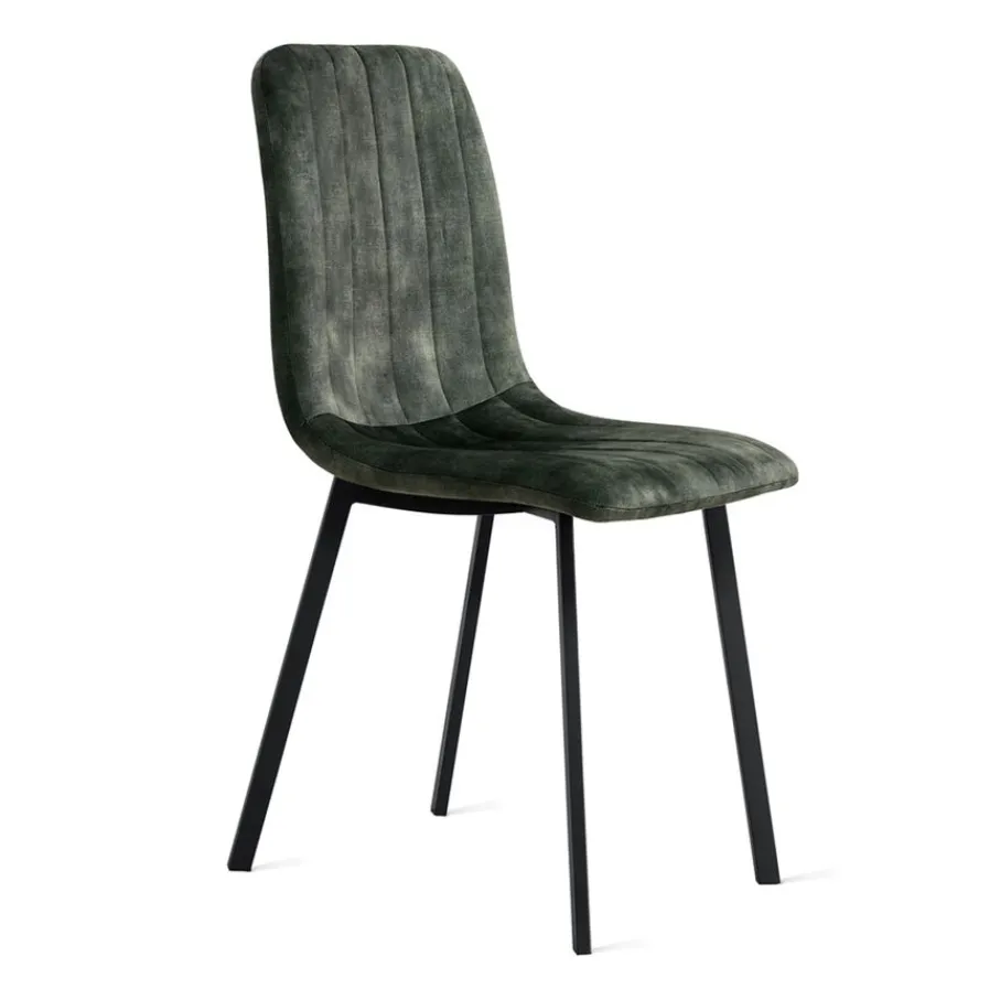 Eetkamerstoelen< Eetkamerstoel Kace Donkergroen
