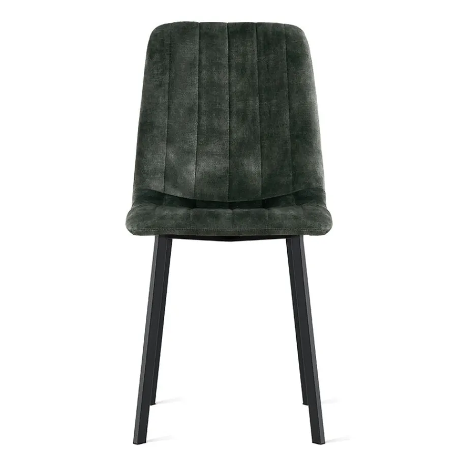 Eetkamerstoelen< Eetkamerstoel Kace Donkergroen