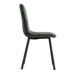 Eetkamerstoelen< Eetkamerstoel Kace Donkergroen
