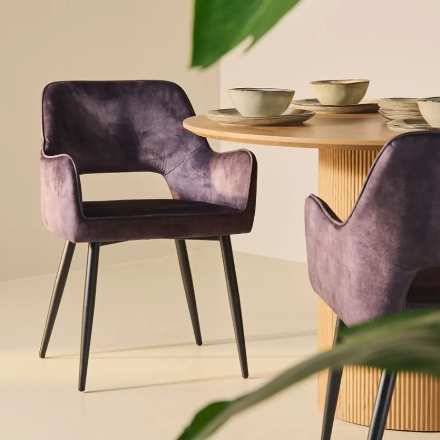 Eetkamerstoelen< Eetkamerstoel Kegan Antraciet