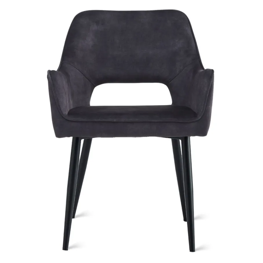 Eetkamerstoelen< Eetkamerstoel Kegan Antraciet