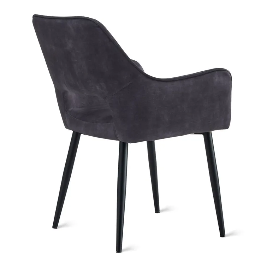 Eetkamerstoelen< Eetkamerstoel Kegan Antraciet