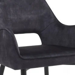 Eetkamerstoelen< Eetkamerstoel Kegan Antraciet