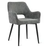 Eetkamerstoelen< Eetkamerstoel Kegan Antraciet