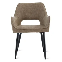 Eetkamerstoelen< Eetkamerstoel Kegan Bruin