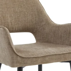 Eetkamerstoelen< Eetkamerstoel Kegan Bruin