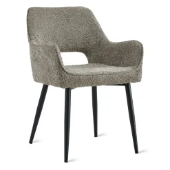 Eetkamerstoelen< Eetkamerstoel Kegan Taupe