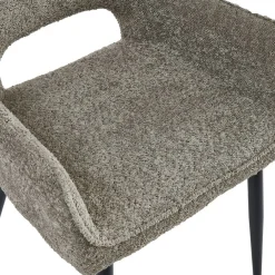 Eetkamerstoelen< Eetkamerstoel Kegan Taupe