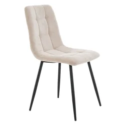 Eetkamerstoelen< Eetkamerstoel Lier Beige