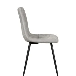 Eetkamerstoelen< Eetkamerstoel Lier Grijs