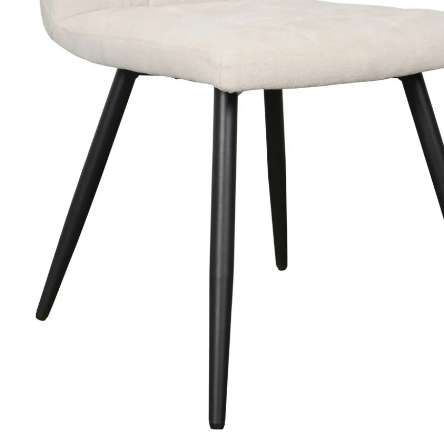 Eetkamerstoelen< Eetkamerstoel Luik Crème