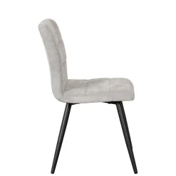 Eetkamerstoelen< Eetkamerstoel Luik Grijs