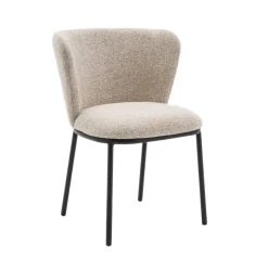 Eetkamerstoelen< Eetkamerstoel Maeve Beige