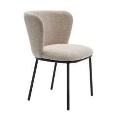 Eetkamerstoelen< Eetkamerstoel Maeve Beige