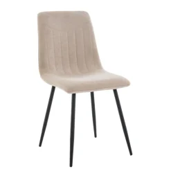 Eetkamerstoelen< Eetkamerstoel Nessa Beige