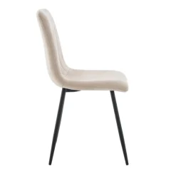 Eetkamerstoelen< Eetkamerstoel Nessa Beige
