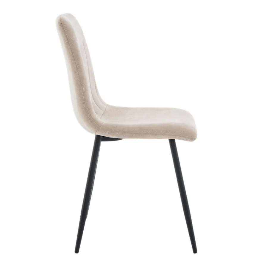 Eetkamerstoelen< Eetkamerstoel Nessa Beige