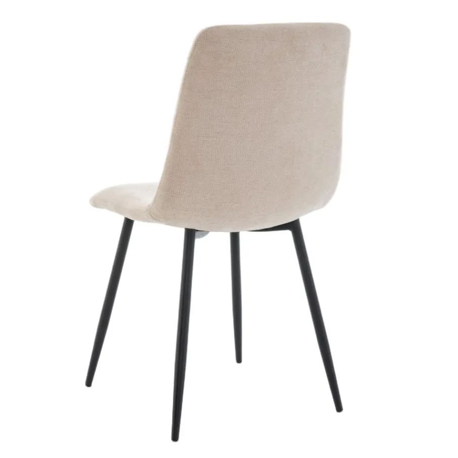 Eetkamerstoelen< Eetkamerstoel Nessa Beige