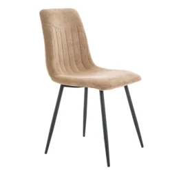 Eetkamerstoelen< Eetkamerstoel Nessa Taupe