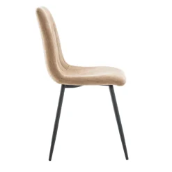 Eetkamerstoelen< Eetkamerstoel Nessa Taupe