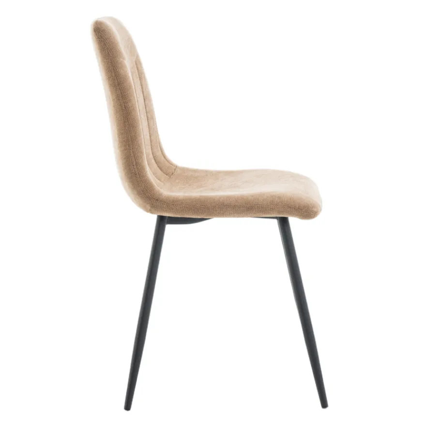 Eetkamerstoelen< Eetkamerstoel Nessa Taupe
