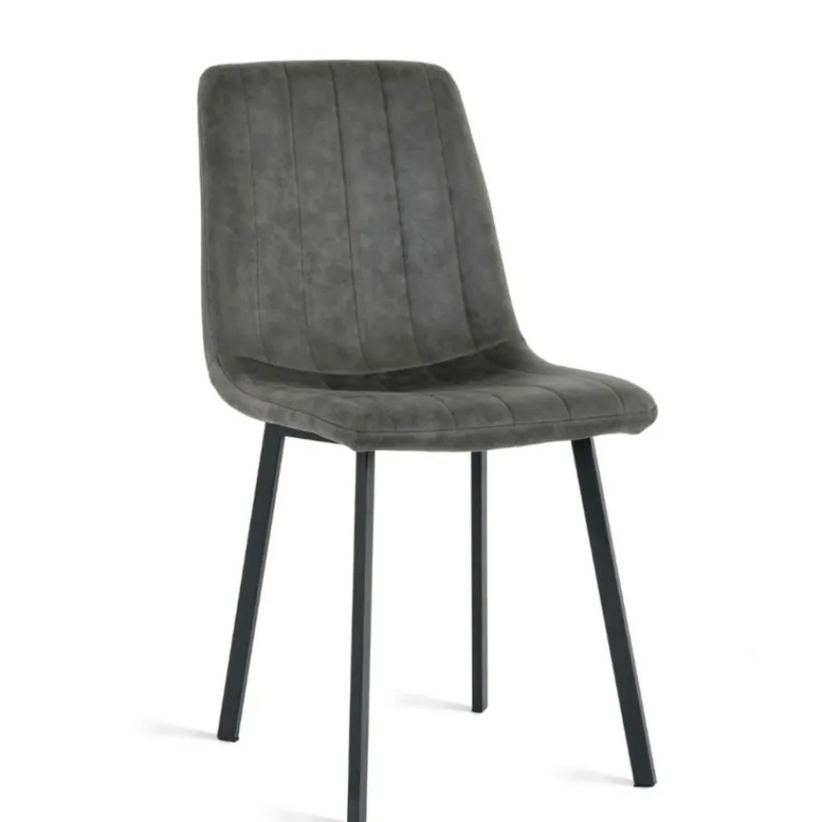 Eetkamerstoelen< Eetkamerstoel Piet Antraciet