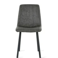 Eetkamerstoelen< Eetkamerstoel Piet Antraciet