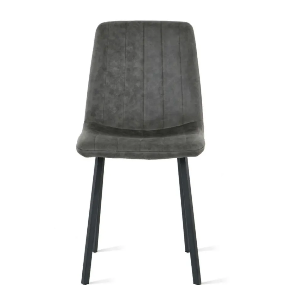Eetkamerstoelen< Eetkamerstoel Piet Antraciet