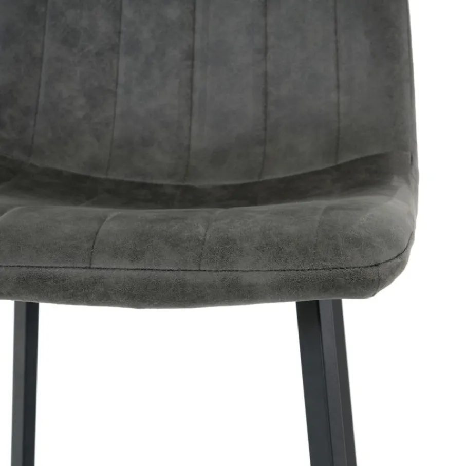 Eetkamerstoelen< Eetkamerstoel Piet Antraciet