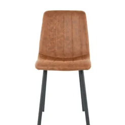 Eetkamerstoelen< Eetkamerstoel Piet Cognac