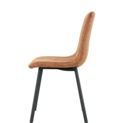 Eetkamerstoelen< Eetkamerstoel Piet Cognac