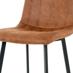 Eetkamerstoelen< Eetkamerstoel Piet Cognac