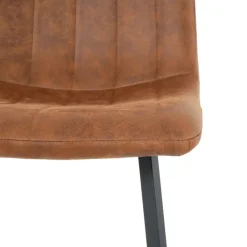 Eetkamerstoelen< Eetkamerstoel Piet Cognac