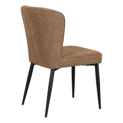 Eetkamerstoelen< Eetkamerstoel Reva Hazelnootbruin