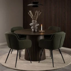 Eetkamerstoelen< Eetkamerstoel Rikke Groen