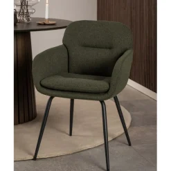 Eetkamerstoelen< Eetkamerstoel Rikke Groen