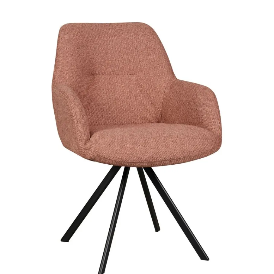 Eetkamerstoelen< Eetkamerstoel Selnass Roze