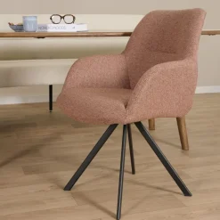 Eetkamerstoelen< Eetkamerstoel Selnass Roze